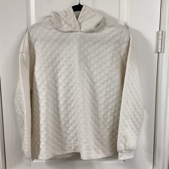 Madewell Tops - Madewell Textured Cream Hoodie